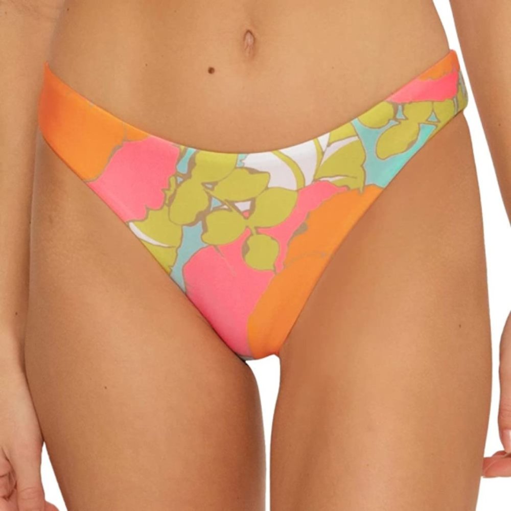 Trina Turk 'Playa De Flor' Reversible Floral Bikini Bottom, Multicolor